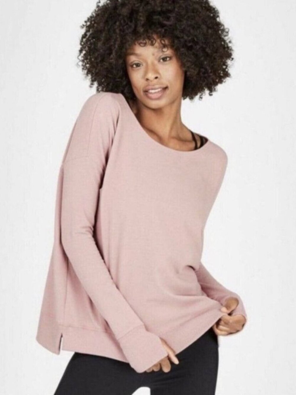 Sweaty Betty Pink Simhasana Sweatshirt